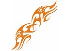  Flames Tribal Style 0 2 9 Decal