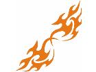  Flames Tribal Style 0 4 0 Decal