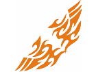  Flames Tribal Style 0 4 3 Decal