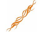  Flames Tribal Style 0 5 5 Decal