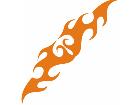  Flames Tribal Style 0 6 0 Decal
