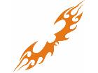  Flames Tribal Style 0 6 3 Decal