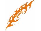  Flames Tribal Style 0 7 4 Decal
