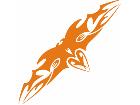  Flames Tribal Style 0 8 3 Decal