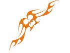  Flames Tribal Style 0 8 4 Decal