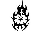  Flower Tribal Decal