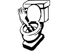  Flush Yourself Toilet Decal