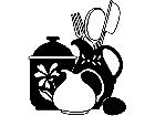  Food Kitchen Utensils 1 6 3 V A 1 Decal