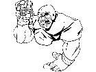  Football Hands M B 1 Decal