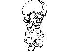  Football Man Decal