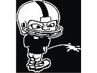  Football Pisser Decal