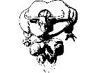  Football Steer Longhorn Push M B 1 Decal