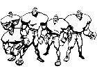  Football Team M B 1 Decal