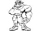  Football Warthog Pig M B 1 Decal
