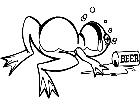 Frog Drunk Decal