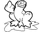  Frog Lily Finger Decal