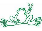  Frog Peace 1 Decal