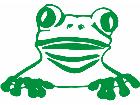  Frog Peek Over Decal