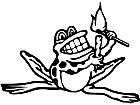  Frog Smoker Lightup Decal