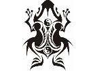  Frog Tribal 2 8 2 Decal