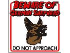  German Shepherd Beware S G 1 Decal