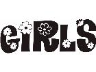  Girls Flower Word Decal