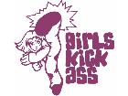  Girls Kick Ass Karate Kick Decal