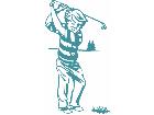 Golfer Bill Decal