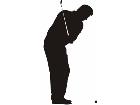  Golfer Silohouette 0 8 Decal