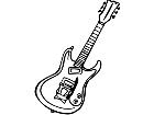  Guitar Electric Decal