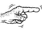 Hand Hairy Pointer Decal