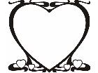  Heart Frame Decal