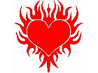  Heart Tribal Decal