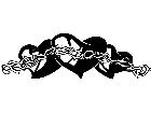  Hearts Thorns Decal