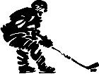  Hockey Scribble Art Decal