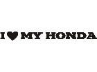  Honda Heart Love Decal