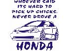  Honda Pick Up Chicks Decal