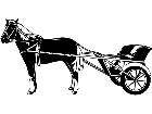  Horse And Cart 1 3 4 V A 1 Decal