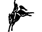  Horse Bucking 2 Decal