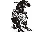  Horse Getting Control C U 1 Decal