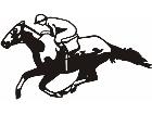  Horse Jockey Racing Full C U 1 Decal