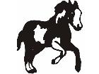 Horse Prance Jump C U 1 Decal