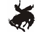  Horse Silhouette Rodeo 2 Decal