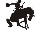  Horse Silhouette Rodeo 4 Decal