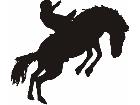  Horse Silhouette Rodeo 5 Decal