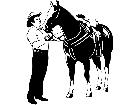  Horseand Cowboy D R P A 1 Decal