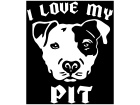  I Love My Pitbull Decal