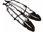  Indian Feathers 2a Decal