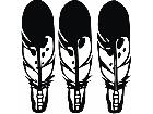  Indian Feathers 3 Decal