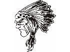  Indian Headdress Decal